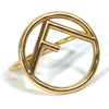Pulsera Fendi FF accesorios Brazalete Dorado