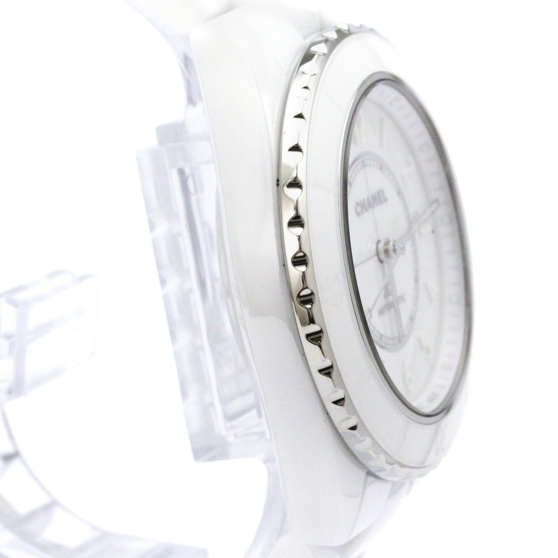 Reloj automático CHANEL J12 Phantom de cerámica para hombre H6186 pulido 8