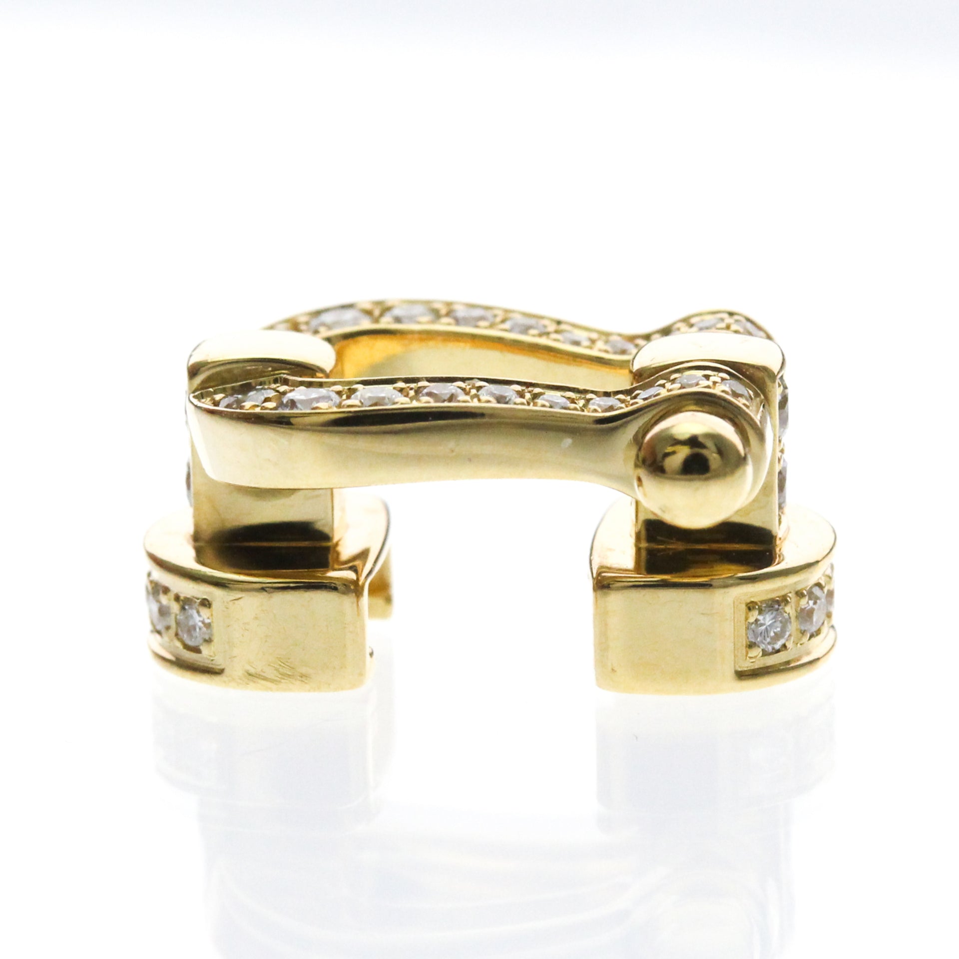 Fred Force 10 Diamond Bracelet Medium Model Yellow Gold (18K) Diamond Charm Bracelet Gold 10
