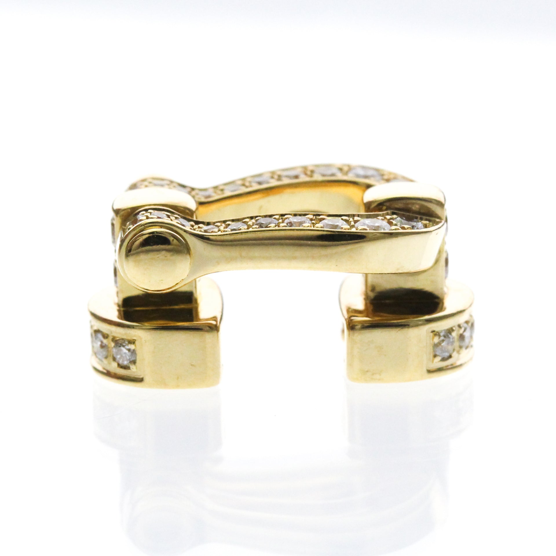 Fred Force 10 Diamond Bracelet Medium Model Yellow Gold (18K) Diamond Charm Bracelet Gold 12