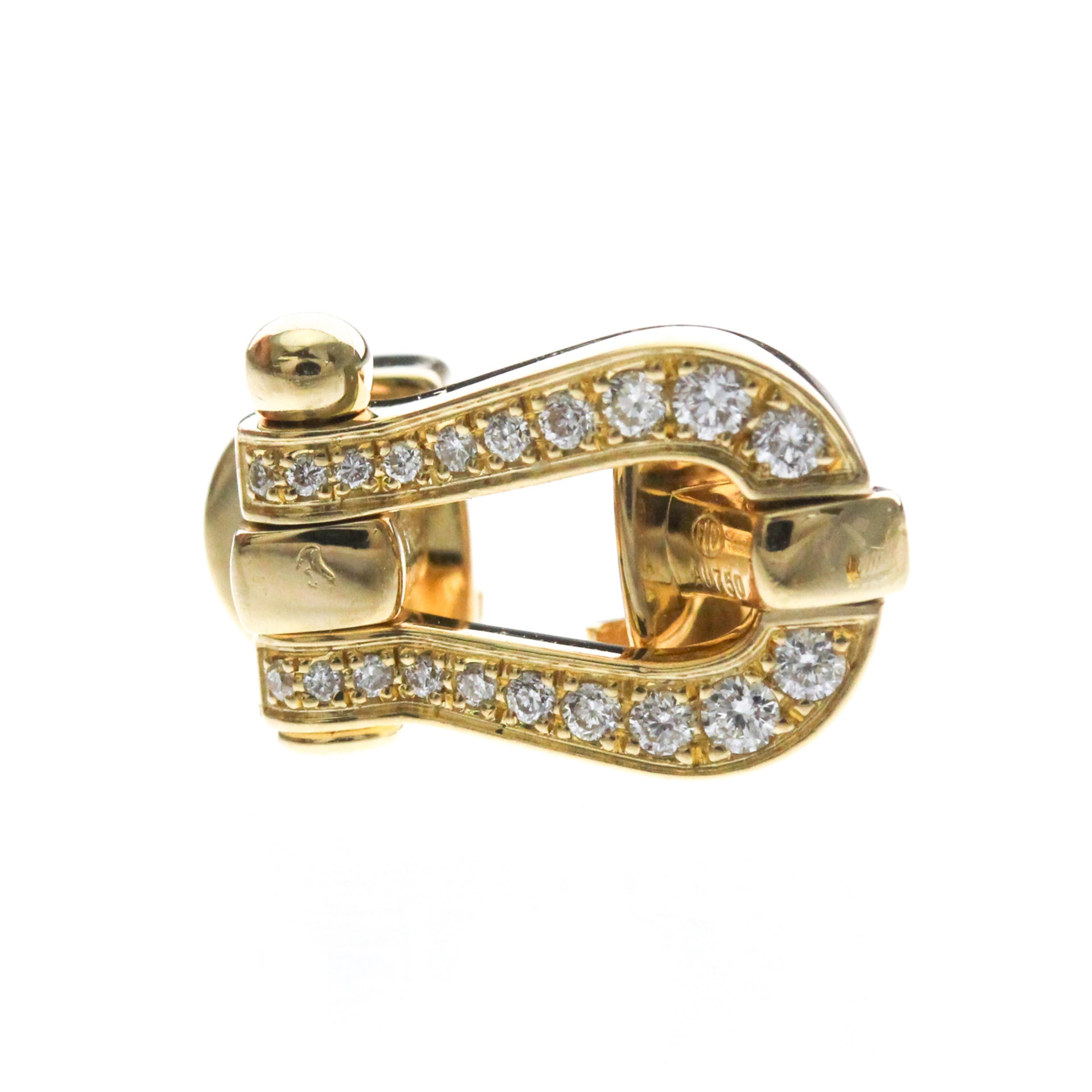 Fred Force 10 Diamond Bracelet Medium Model Yellow Gold (18K) Diamond Charm Bracelet Gold 13
