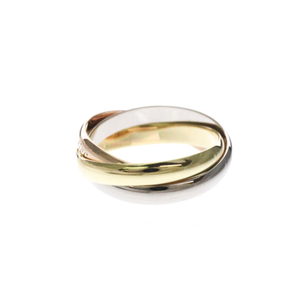 CARTIER Trinity Ring 18K YG WG PG Polished 2