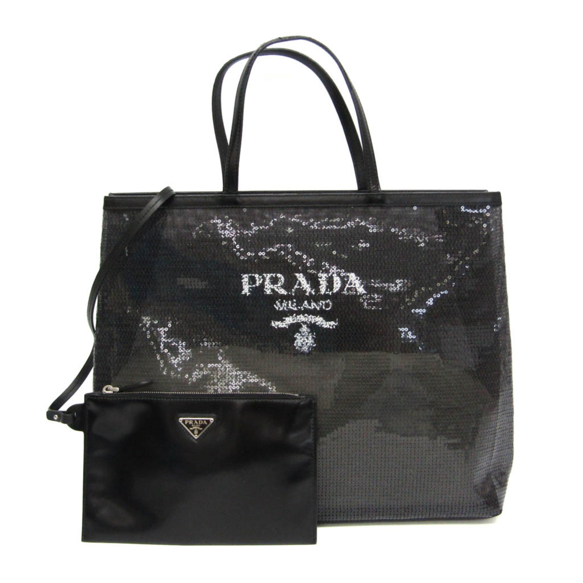 Prada RETE PAILLETTES 1BG416 Women's Mesh 1