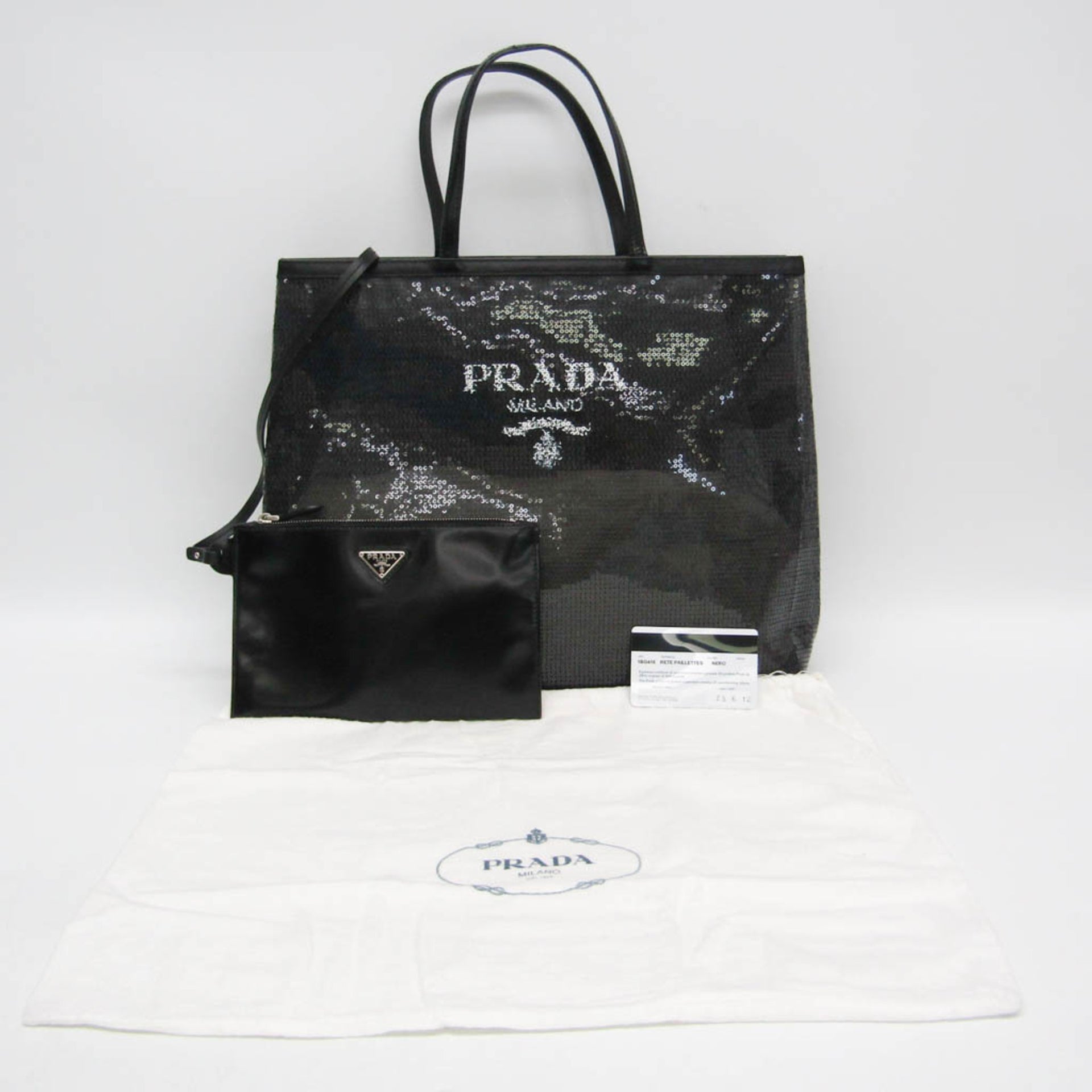 Prada RETE PAILLETTES 1BG416 Women's Mesh 2