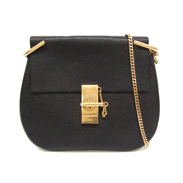 Chloé Drew Women's Leather Shoulder Bag Black 1