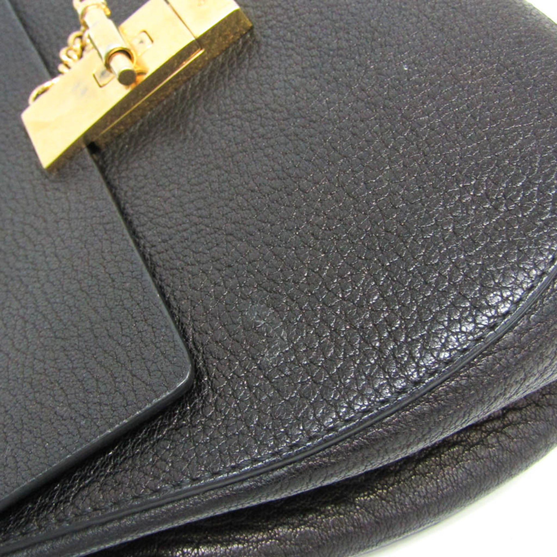 Chloé Drew Women's Leather Shoulder Bag Black 6