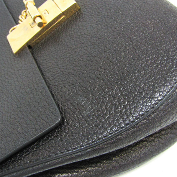 Chloé Drew Women's Leather Shoulder Bag Black 6