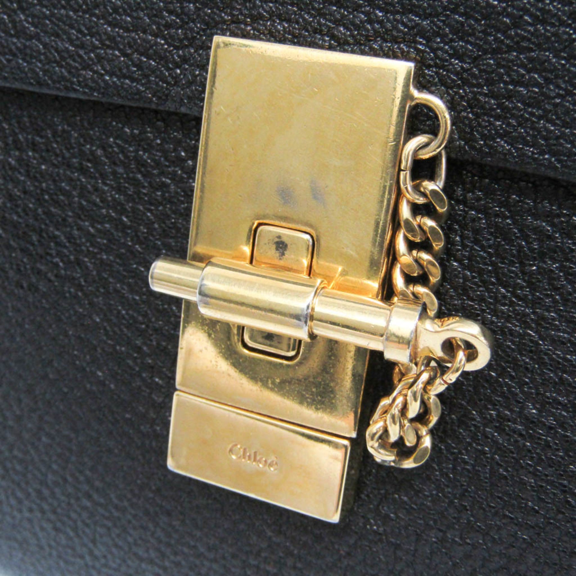 Chloé Drew Women's Leather Shoulder Bag Black 8