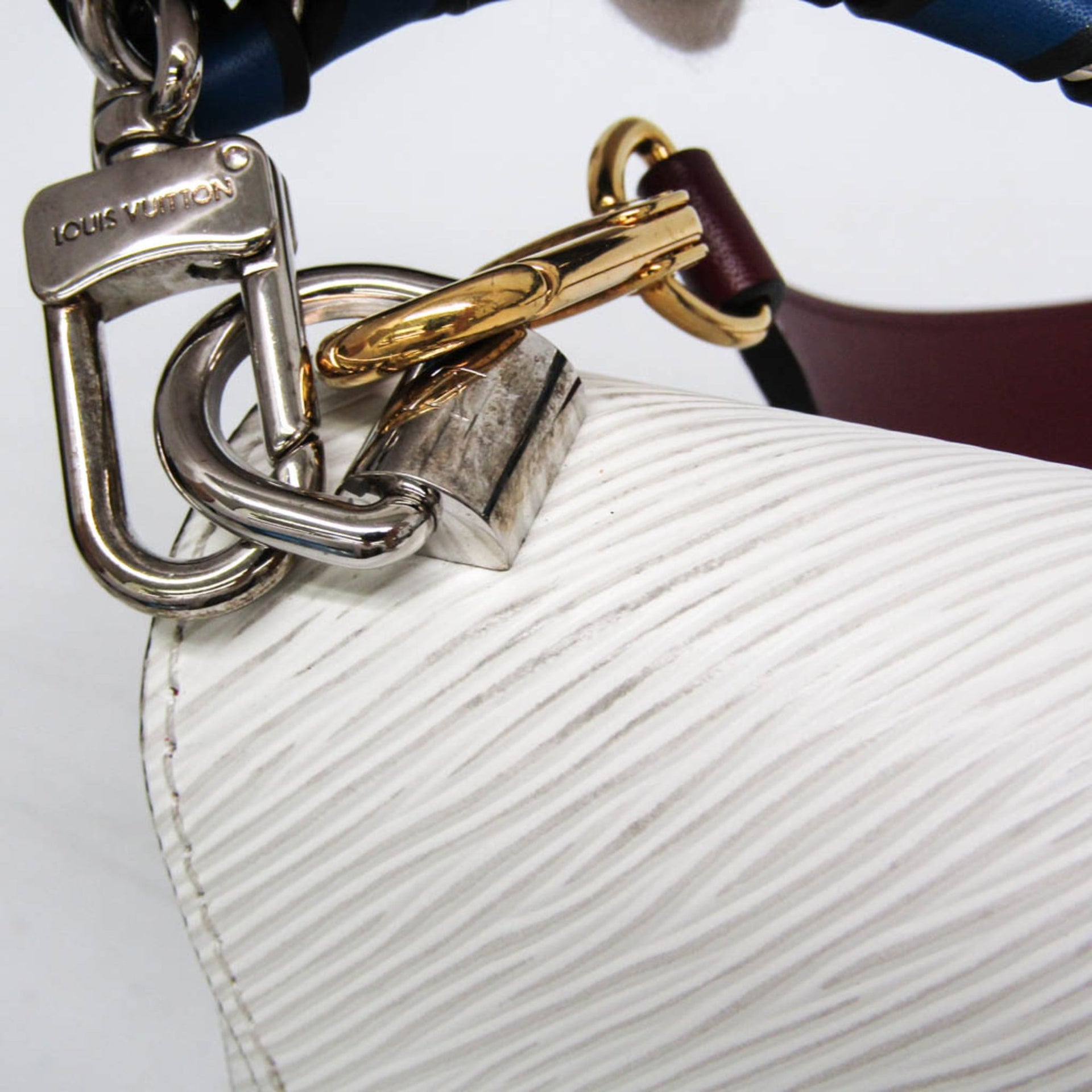 Louis Vuitton Epi Twist PM Women's Handbag White 12