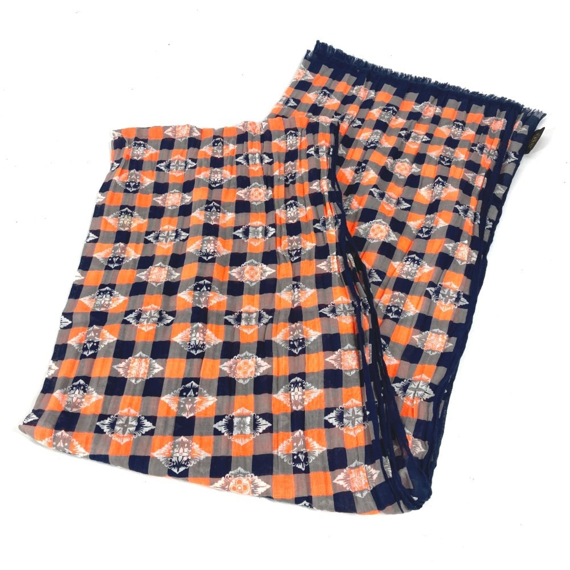 Estola tipo chal LOUIS VUITTON de algodón para hombre, naranja 3