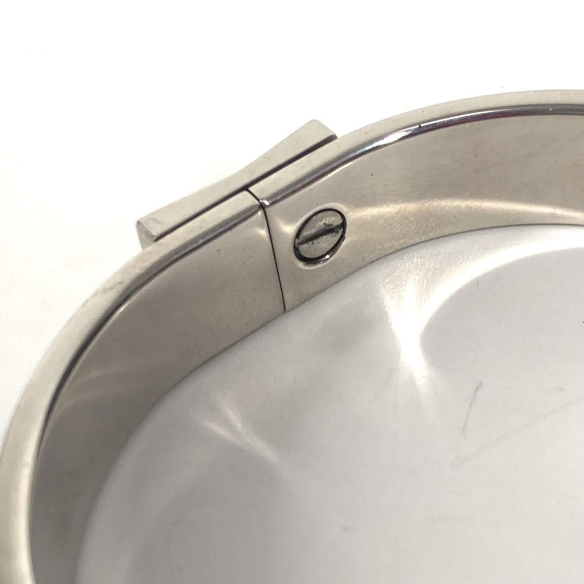 HERMES Hermes enamel bracelet accessory bangle metal ladies black 7