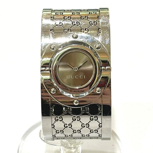 GUCCI YA112501 GG Toile Collection Wide Bangle Watch 1