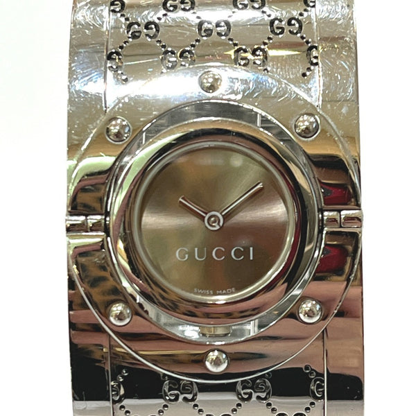 GUCCI YA112501 GG Toile Collection Wide Bangle Watch 2