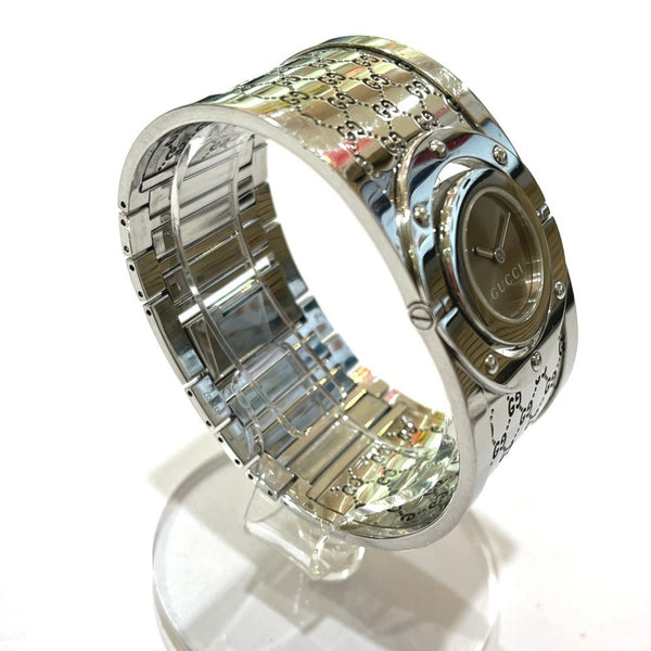 GUCCI YA112501 GG Toile Collection Wide Bangle Watch 4