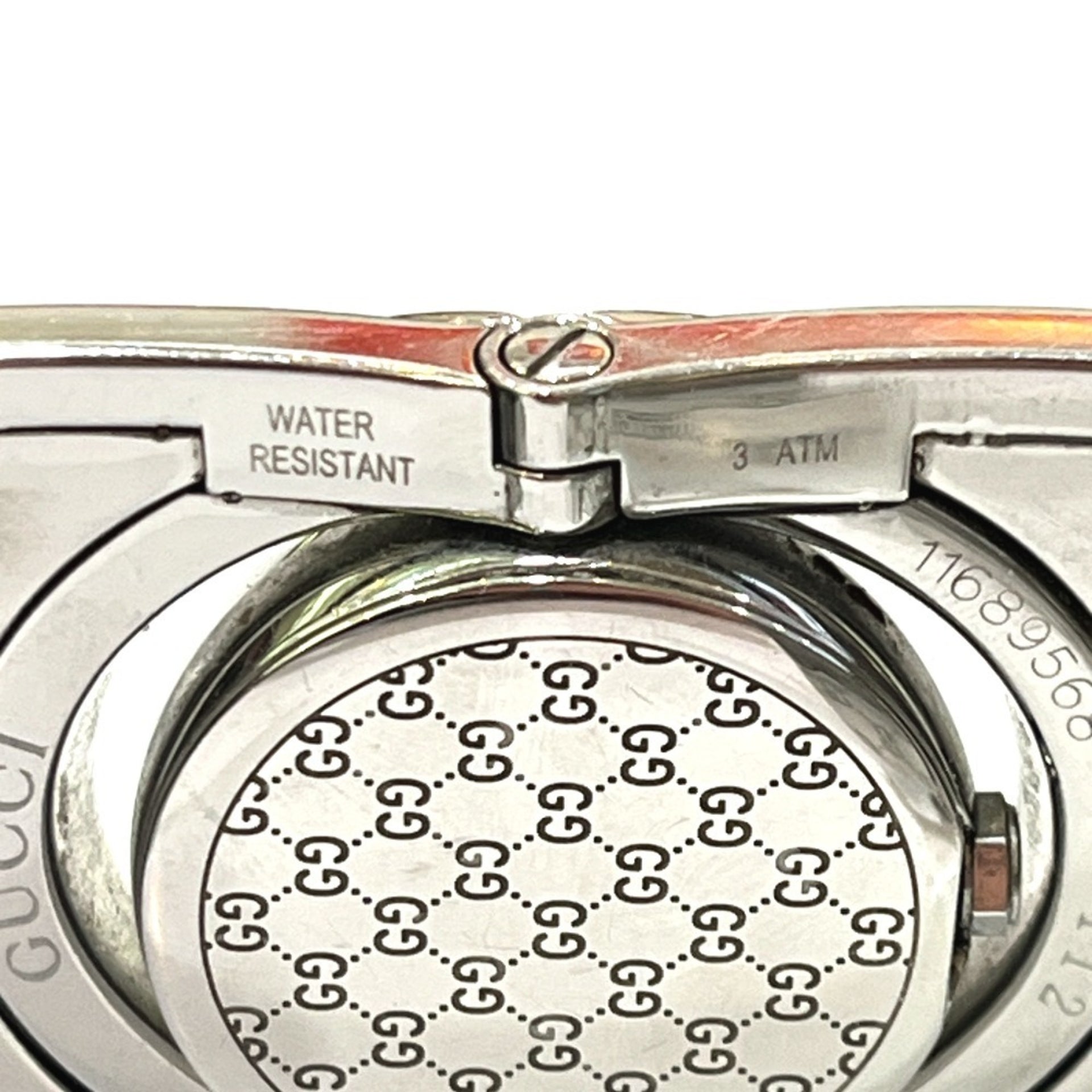 GUCCI YA112501 GG Toile Collection Wide Bangle Watch 12