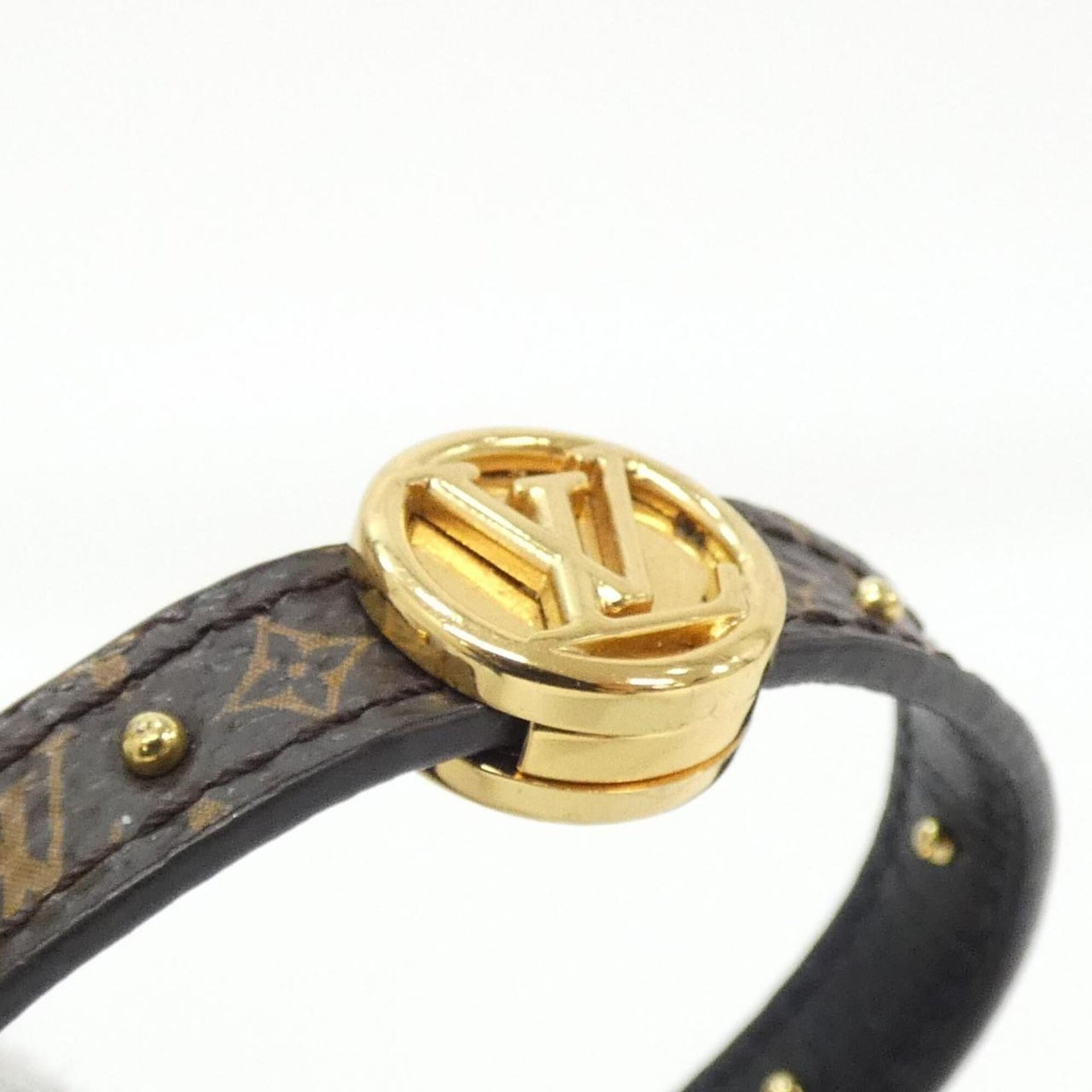 Bracelet Louis Vuitton Monogram LV Circle réversible 17cm M6173F 8