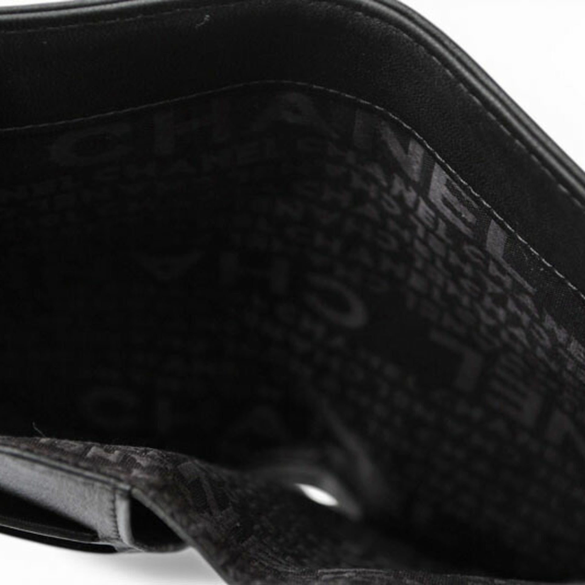Chanel CHANEL Langbörse aus Lammleder Icon Schwarz 11