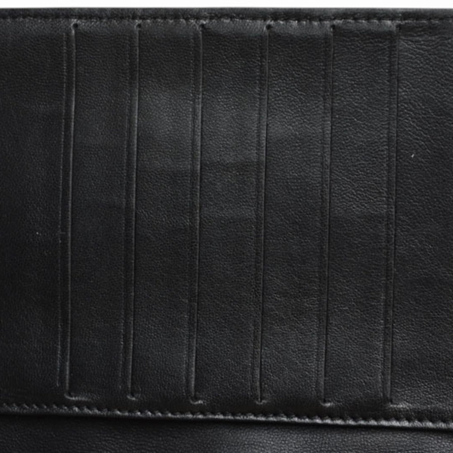 Chanel CHANEL Langbörse aus Lammleder Icon Schwarz 23