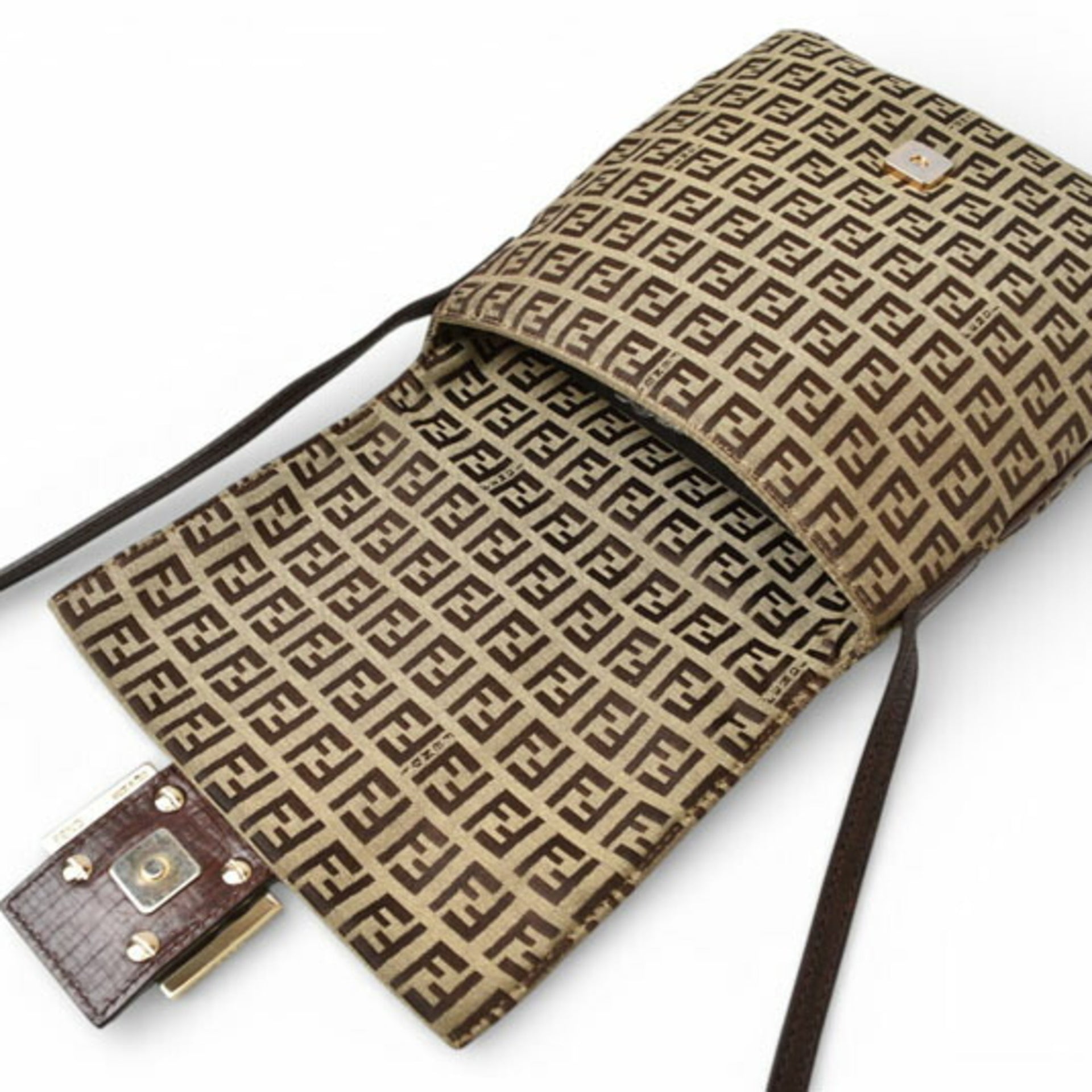 Fendi Zucchino Shoulder Bag 14