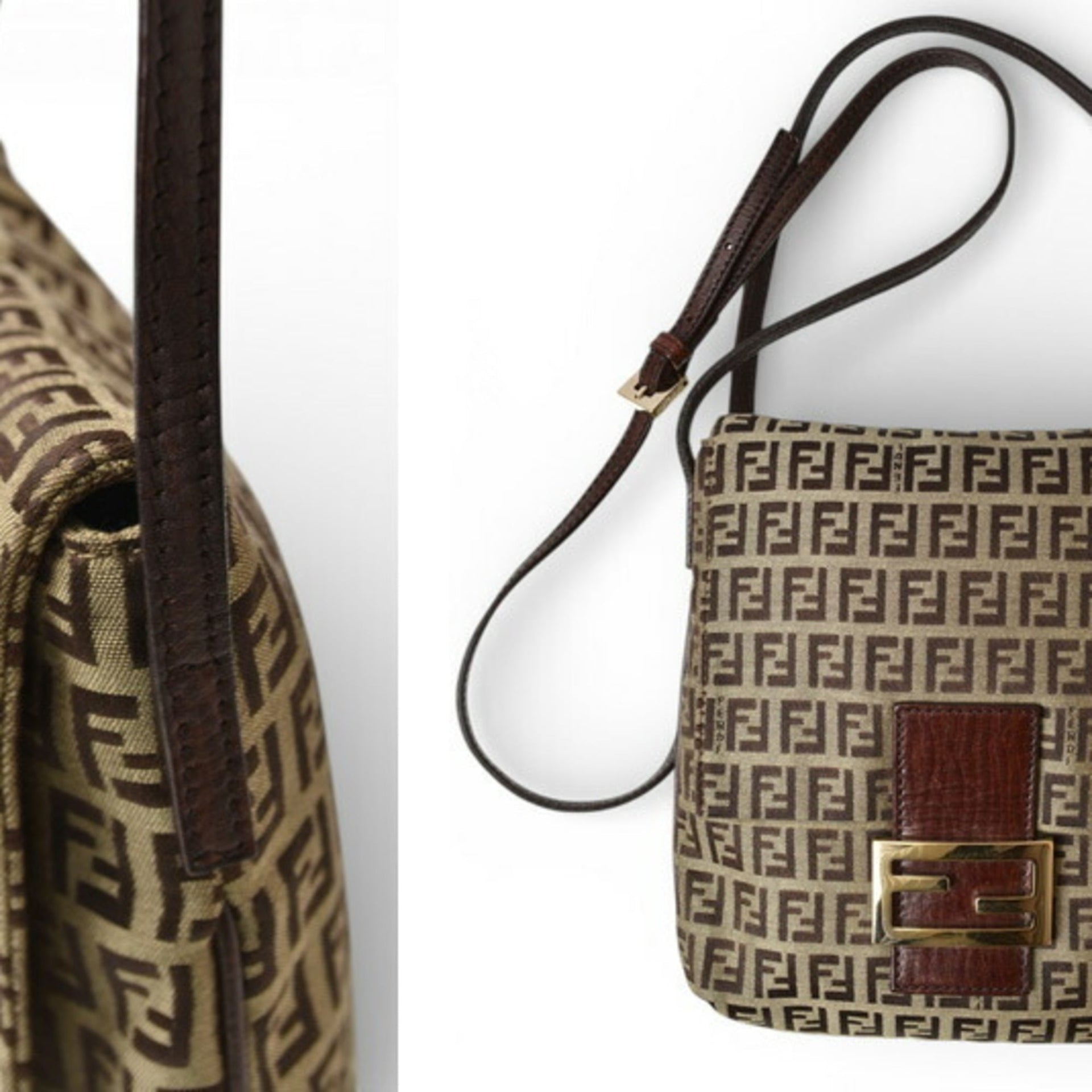 Fendi Zucchino Shoulder Bag 17