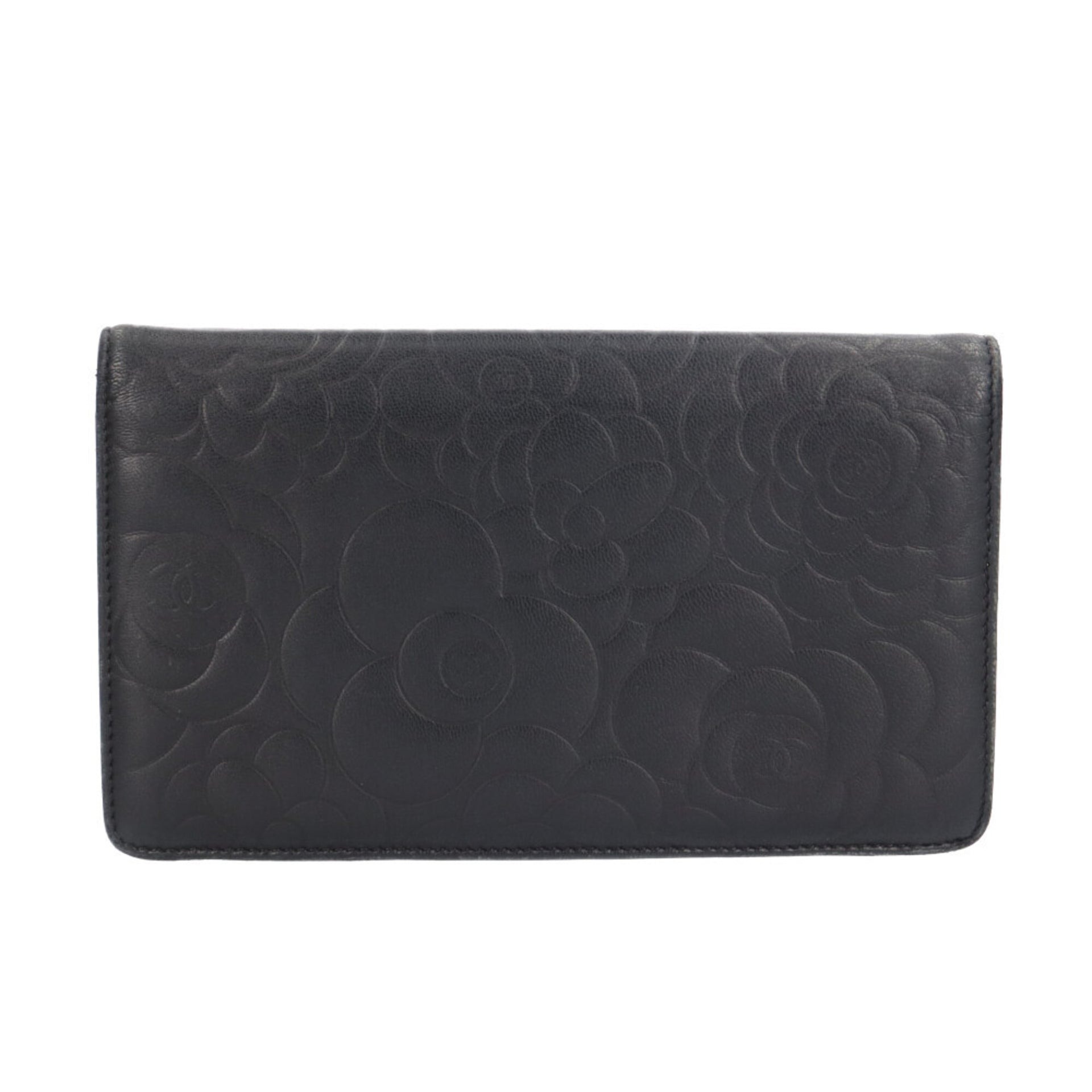 Cartera plegable Chanel Camellia Coco Mark 2