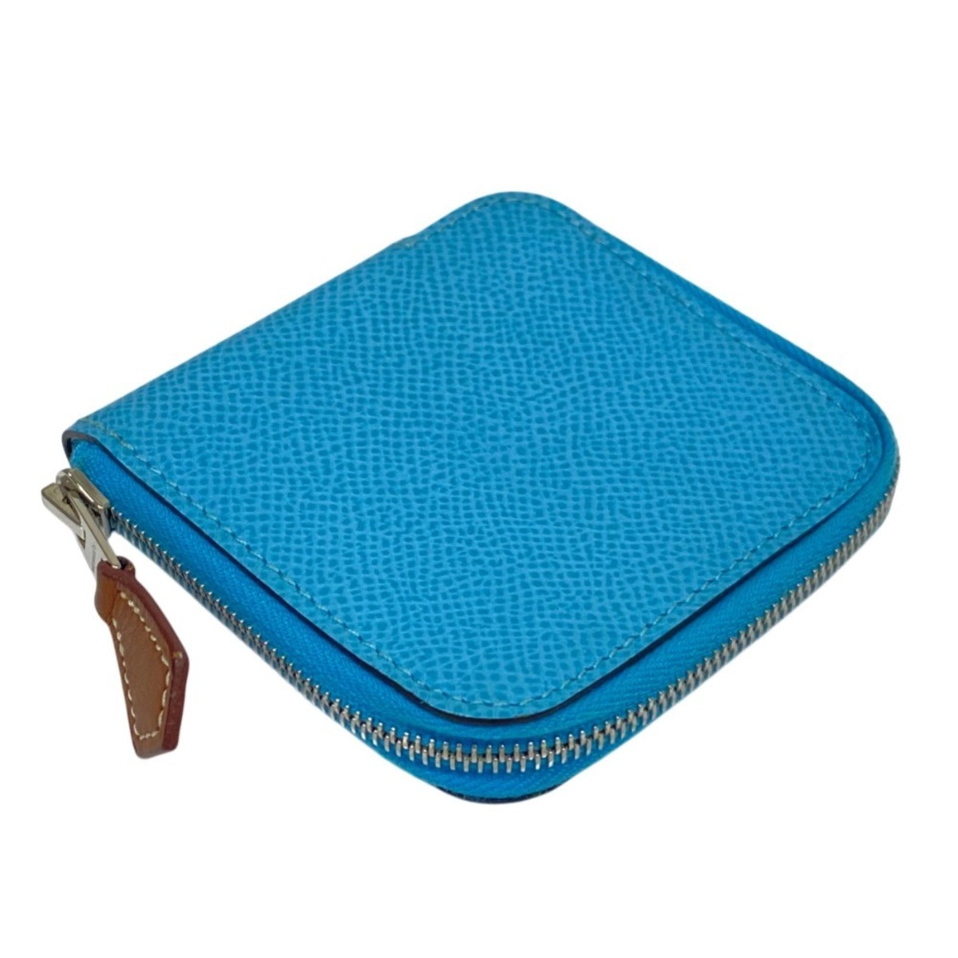 HERMES Azap Mini de seda en cuero Veau Epsom cartera/monedero 1