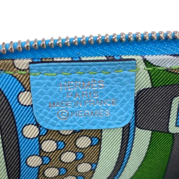 HERMES Azap Mini de seda en cuero Veau Epsom cartera/monedero 11