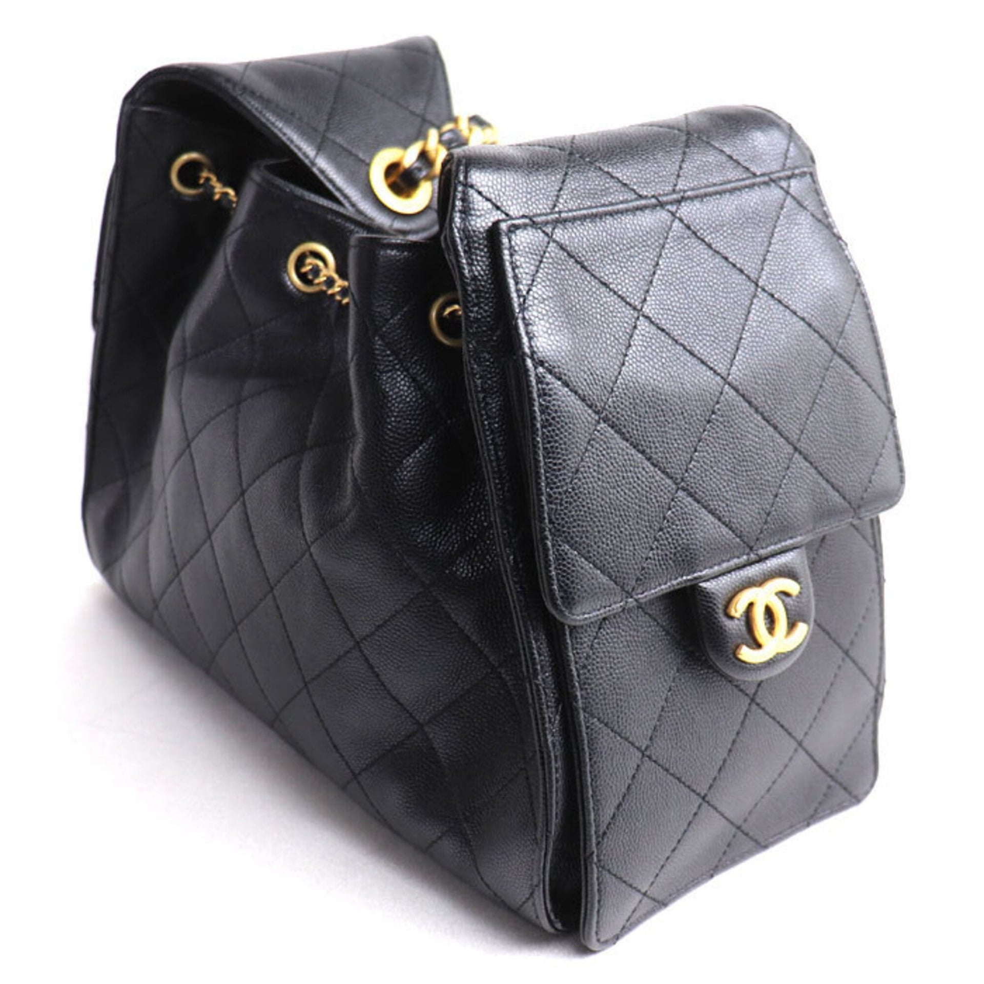 CHANEL 25 Small Caviar Skin Shoulder Bag 10
