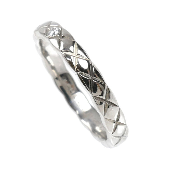 CHANEL Coco Crush Small 1PD Ring (J11354) - Platinum 950 8