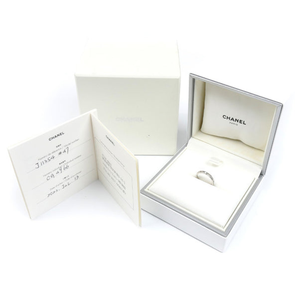 CHANEL Coco Crush Small 1PD Ring (J11354) - Platinum 950 11