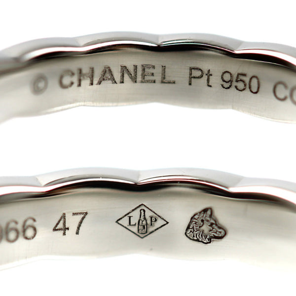 CHANEL Coco Crush Small 1PD Ring (J11354) - Platinum 950 13