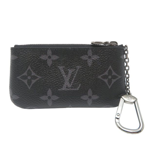 Louis Vuitton Pochette Clé Women's/Men's Wallet/Coin Case M80905 Monogram Eclipse Reverse Gray 5