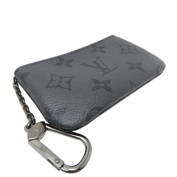Louis Vuitton Pochette Clé Women's/Men's Wallet/Coin Case M80905 Monogram Eclipse Reverse Gray 7