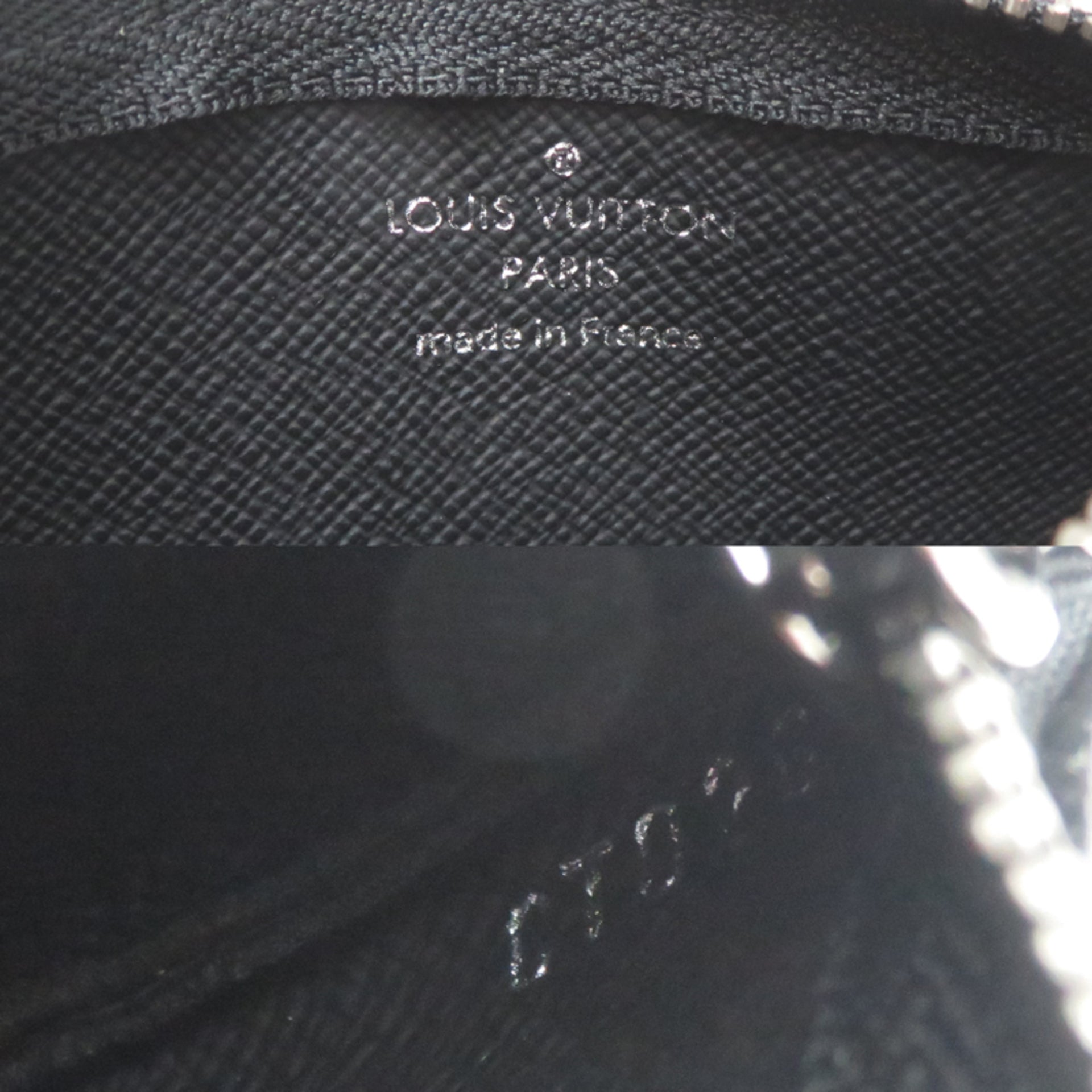 Louis Vuitton Pochette Clé Women's/Men's Wallet/Coin Case M80905 Monogram Eclipse Reverse Gray 12
