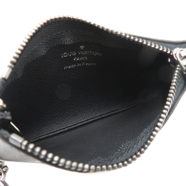 Louis Vuitton Pochette Clé Women's/Men's Wallet/Coin Case M80905 Monogram Eclipse Reverse Gray 13