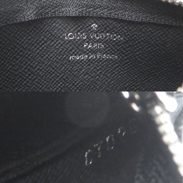 Louis Vuitton Pochette Clé Women's/Men's Wallet/Coin Case M80905 Monogram Eclipse Reverse Gray 15