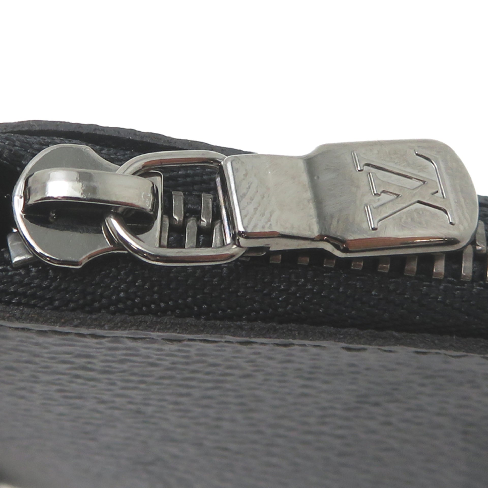 Louis Vuitton Pochette Clé Women's/Men's Wallet/Coin Case M80905 Monogram Eclipse Reverse Gray 16