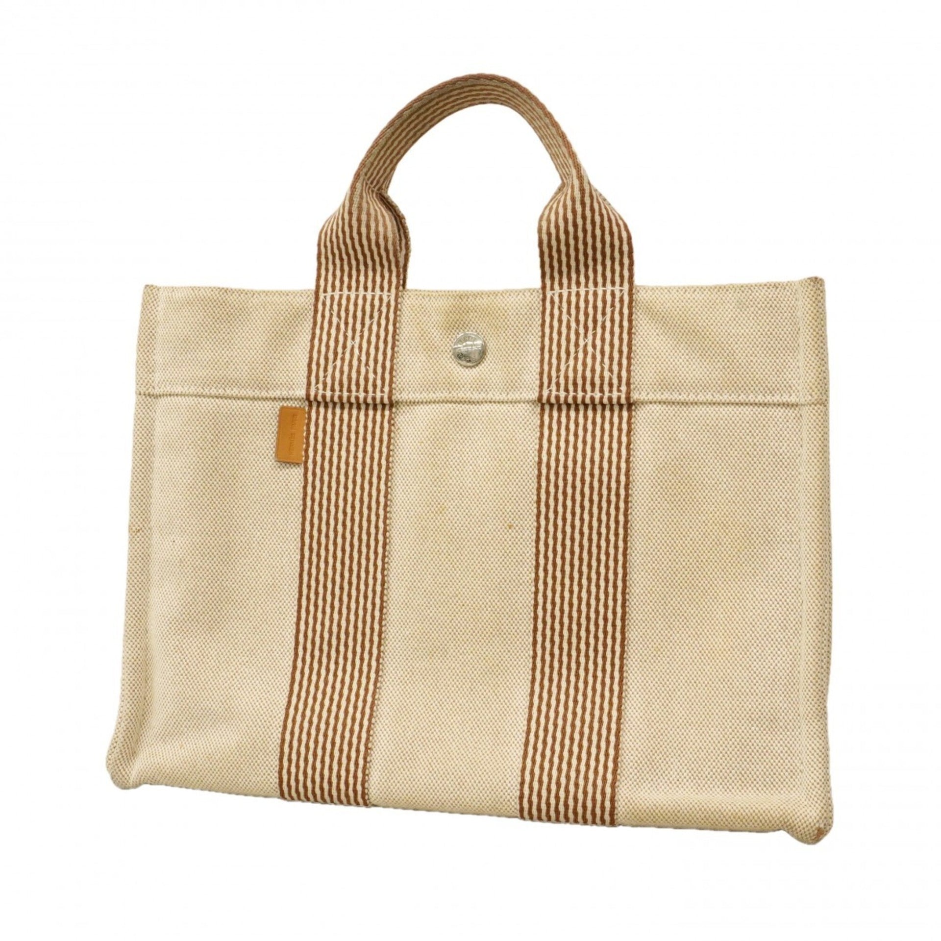 Hermes New Fourre-Tout Canvas Handbag 1