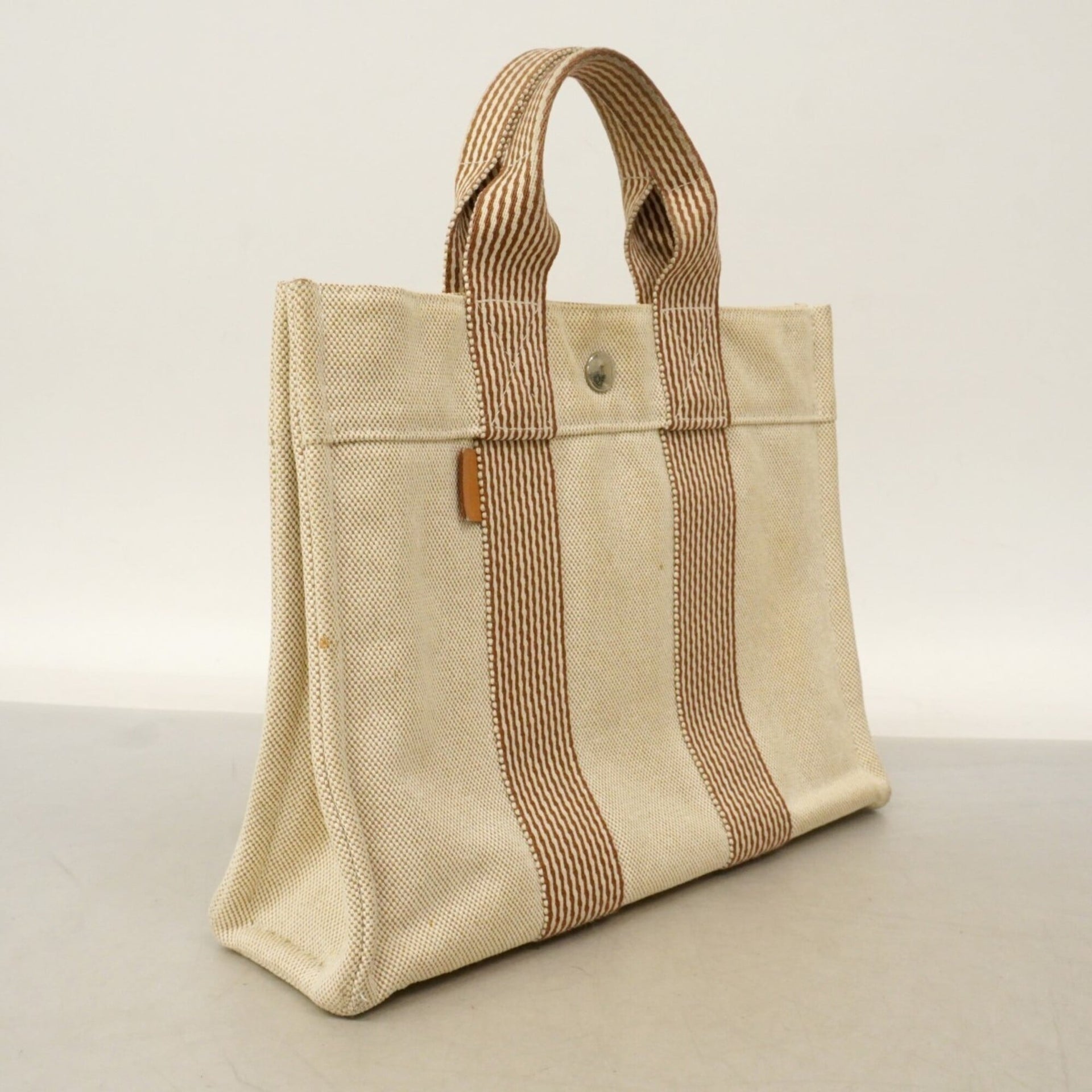 Hermes New Fourre-Tout Canvas Handbag 7