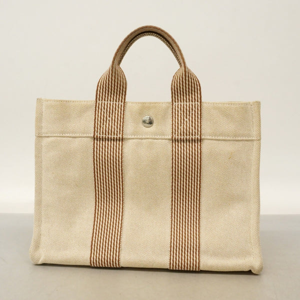 Hermes New Fourre-Tout Canvas Handbag 19