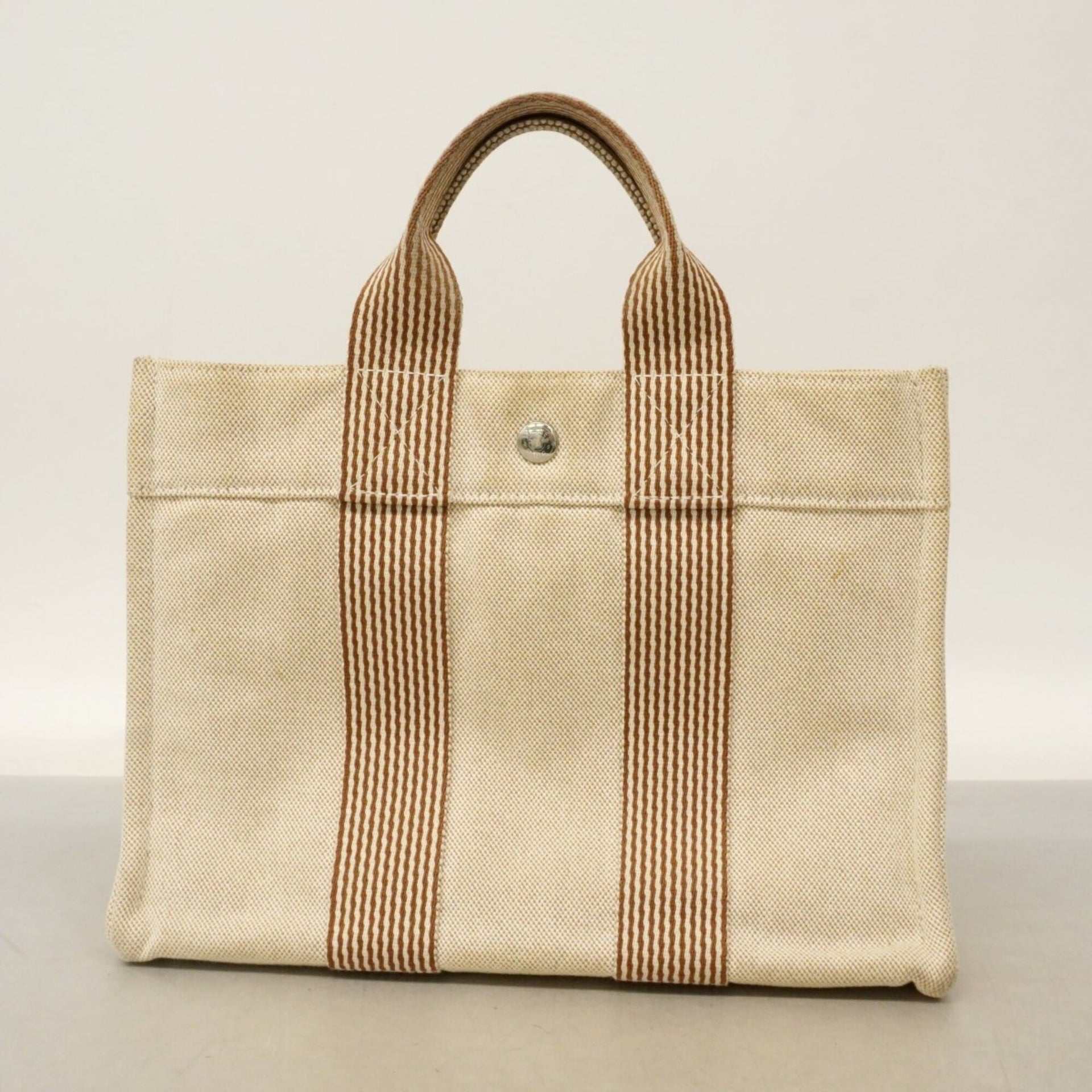 Hermes New Fourre-Tout Canvas Handbag 26