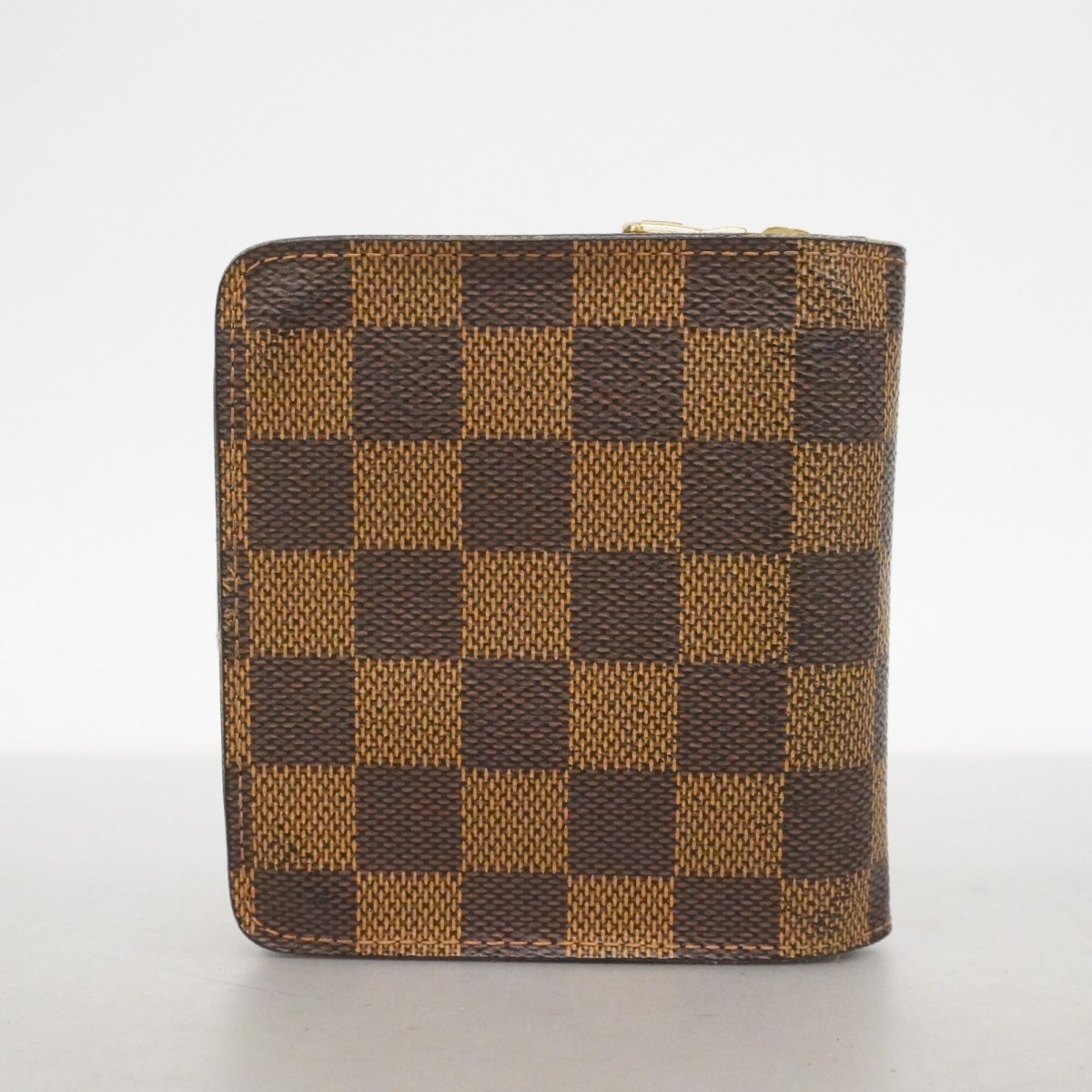 Cartera compacta con cremallera Louis Vuitton Damier N61668 Ebene para mujer 13
