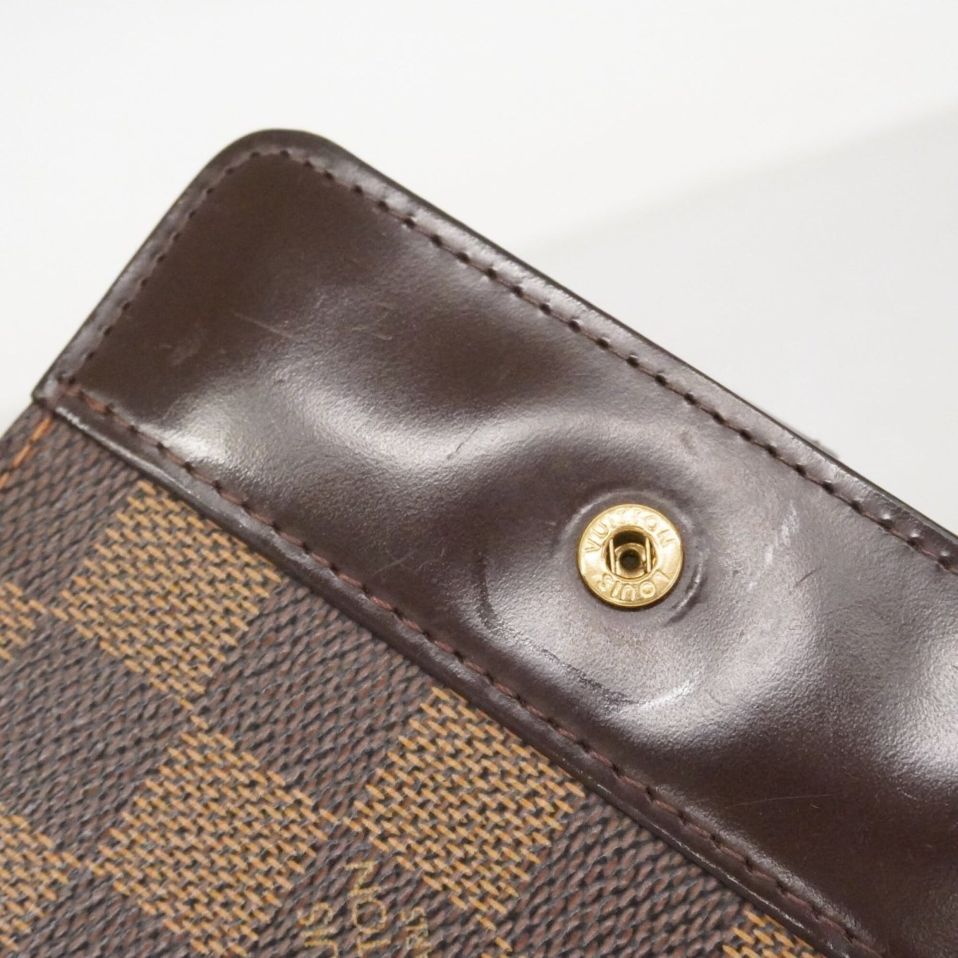 Cartera compacta con cremallera Louis Vuitton Damier N61668 Ebene para mujer 21