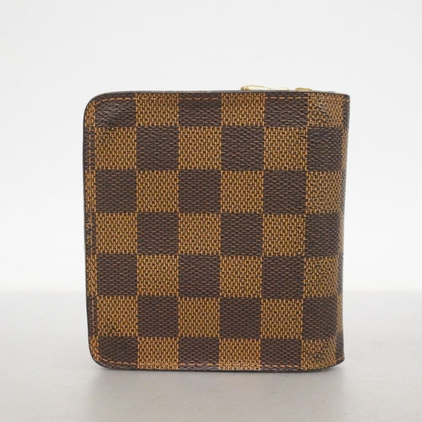 Cartera compacta con cremallera Louis Vuitton Damier N61668 Ebene para mujer 22