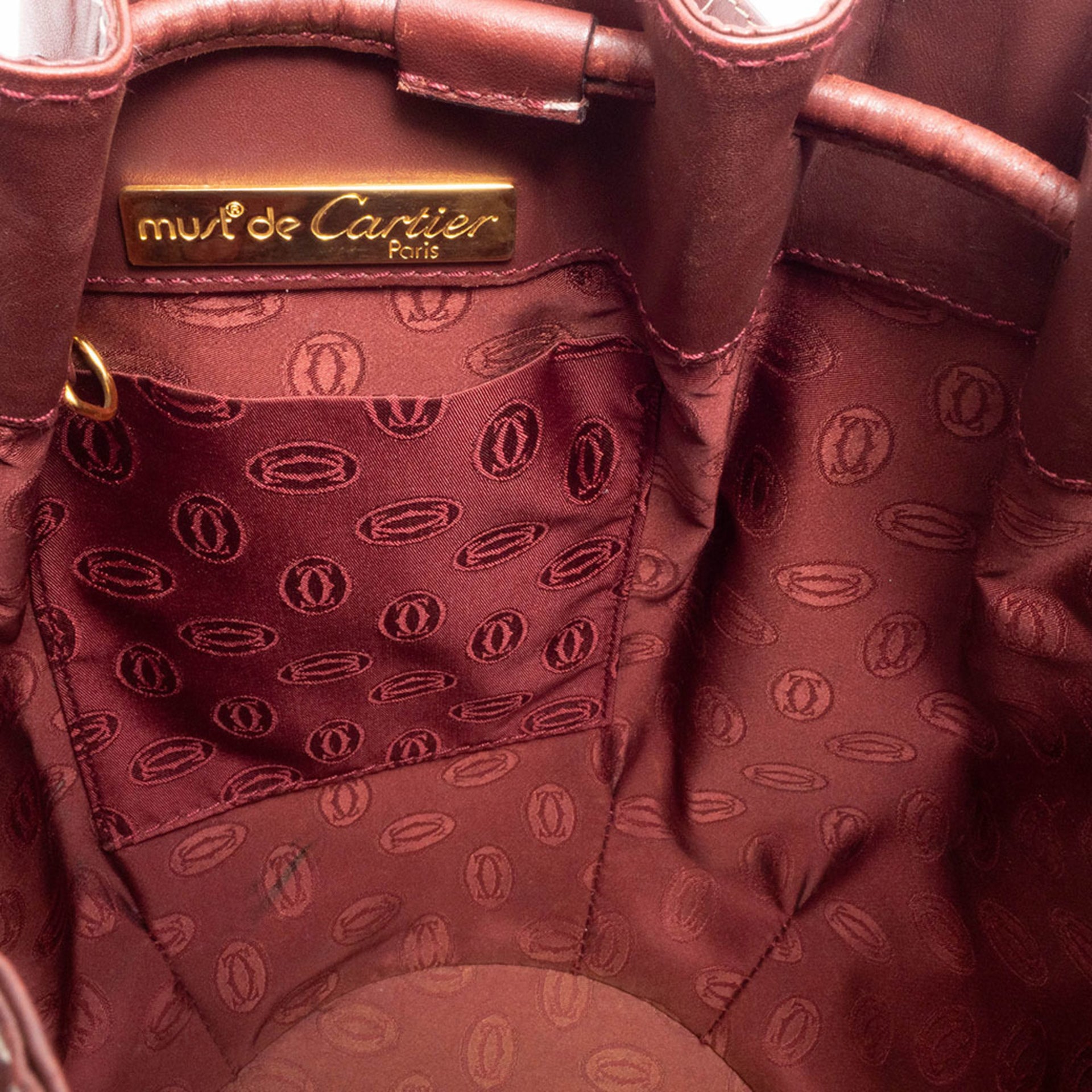 Bolso de hombro de piel Cartier Must Line 14